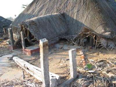 Chennai / Fischerdorf nach der Tsunami-Welle